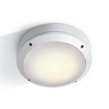 ONE Light Round E27 Outdoor - plafonnier extérieur - Ø 26,5 x 8,8 cm - IP54 - blanc
