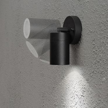 Konstsmide Modena - applique murale extérieure orientable - 6 x 9 x 15 cm - IP44 - noir