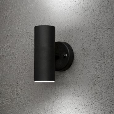 Konstsmide Modena Up/Down - applique murale extérieure - 9,5 x 11,5 x 17 cm - IP44 - noir