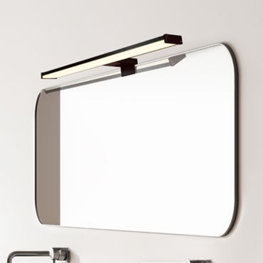 Searchlight Kos - applique murale en saillie - 60 x 5 cm - 12W LED inclus - IP44 - noir