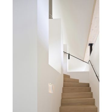 Nova Luce Cirocco - applique encastrée - 17 x 14,2 cm - 1W LED inclus - crépi blanc