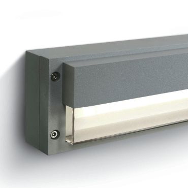 Applique extérieure ONE Light - applique extérieure - 22 x 9 x 5 cm - 3W LED inclus - IP54 - gris