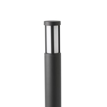 Faro Logar - poteau de jardin - Ø 8 x 65 cm - 12W LED inclus - IP54 - gris foncé