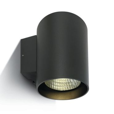 ONE Light Outdoor Wall Cylinders High Power - applique murale extérieure - 14 x 18 x 18,5 cm - 20W LED dimmable inclus - IP65 - anthracite - couleur de lumière blanc chaud