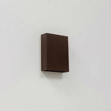 Artdelight Memphis - applique murale - 4 x 12 x 16 cm - 6W LED inclus - IP65 - noir et or