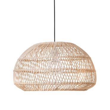 Nova Luce Melody - lampe suspendue - Ø 50,5 x 250 cm - brun et noir