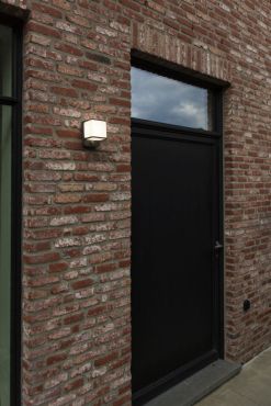 Lutec Doblo - applique murale extérieure avec détecteur de mouvement - 10,3 x 11 x 14,6 cm - LED 14W incluse - IP54 - gris foncé