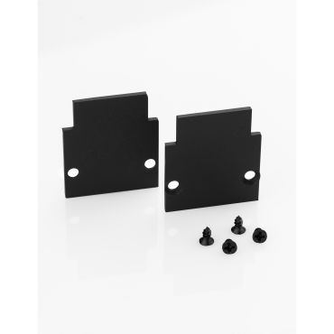 Nova Luce Cap - embouts pour couvercle de profilé encastré - noir sable