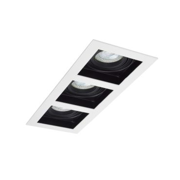 Projectlight Bloq 3 - spot encastrable - 270 x 100 mm, 250 x 92 mm encastrable - blanc et noir