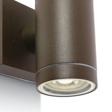 ONE Light Outdoor Cylinders - applique murale d'extérieur - 6,5 x 12,1 cm - IP54 - brun rouille