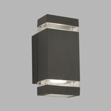 Searchlight Upwell - applique murale extérieure - 11 x 23,5 cm - IP44 - gris