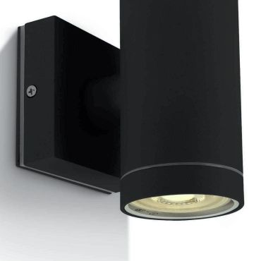 ONE Light GU10 Outdoor Cylinders - applique murale d'extérieur - Ø 6,5 x 14,2 cm - IP54 - noir