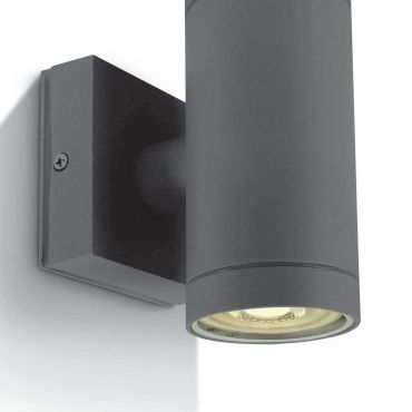 ONE Light GU10 Outdoor Cylinders - applique murale d'extérieur - Ø 6,5 x 14,2 cm - IP54 - anthracite