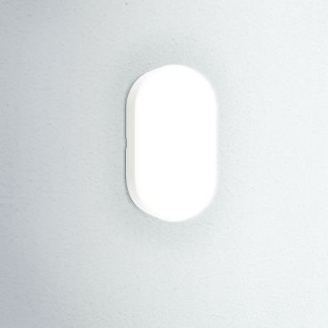 Century Italia Oasi CCT - lampe murale/plafonnier - 12 x 6,3 x 21,2 cm - 14W LED inclus - IP65 - blanc