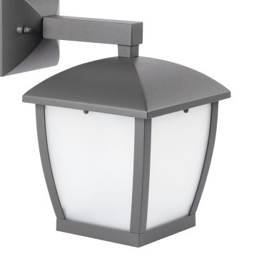 Faro Wilma - applique murale - 17 x 24 x 28cm - IP44 - gris foncé