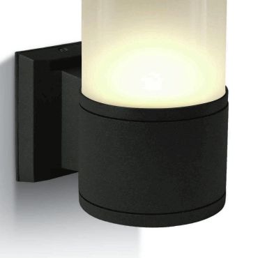 ONE Light E27 Tube Lights - applique murale extérieure - 10,7 x 21 cm - IP54 - noir