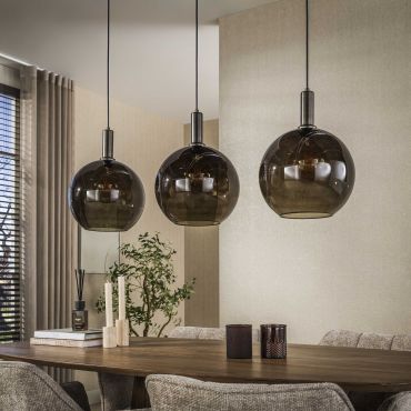 Vico Sfera - lampe suspendue - 95 x 9 x 150 cm - brun sienne