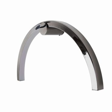 Maxlight Trio Arc - applique murale en saillie - 60 x 11 x 30 cm - 16W LED inclus - IP44 - noir et chrome