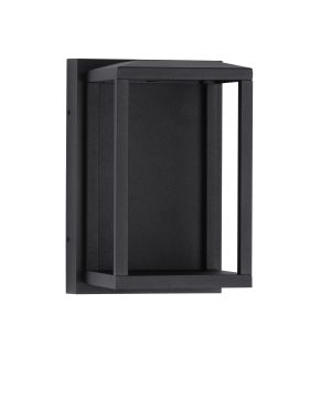 Nova Luce Prive - applique murale extérieure - 12 x 19 x 14 cm - 14W LED inclus - IP65 - noir sablé
