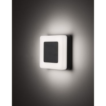 Nova Luce Tune - applique d'extérieur - 15 x 5,5 x 15 cm - 9W LED inclus - IP65 - noir et blanc