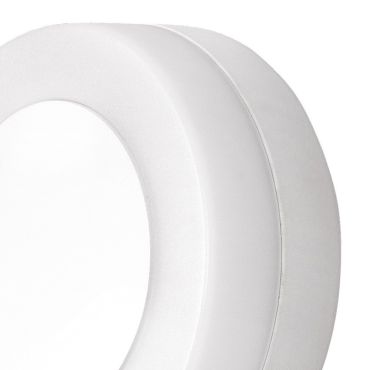 Nova Luce Tune - applique d'extérieur - Ø 15 x 5,5 cm - 9W LED inclus - IP65 - blanc
