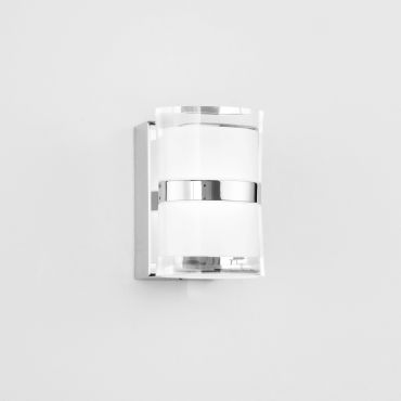 Nova Luce Sabia - miroir lumineux - 8,5 x 9,8 x 12,5 cm - 10W LED inclus - IP44 - chrome