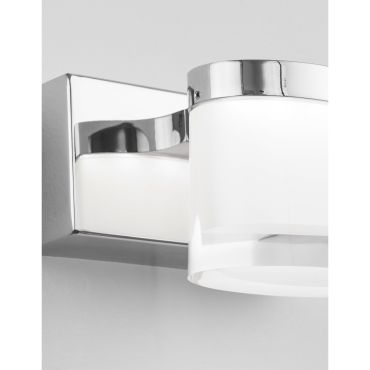 Nova Luce Sabia - lampe miroir - 12 x 9,8 x 7,5 cm - 5W LED inclus - IP44 - chrome