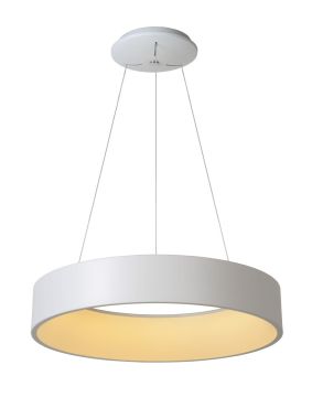 Lucide Talowe Led - lampe suspendue - Ø 60 x 142 cm - 39W LED dimmable inclus - blanc