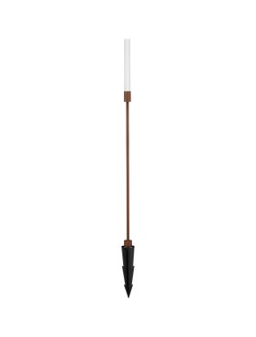 Nova Luce Slot - lampe de jardin - Ø 2,5 x 80 cm - 4W LED inclus - IP65 - corten