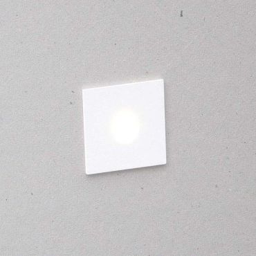 Nova Luce Passaggio - applique encastrée - 3,9 x 2,2 x 3,9 cm - 1W LED inclus - IP54 - blanc