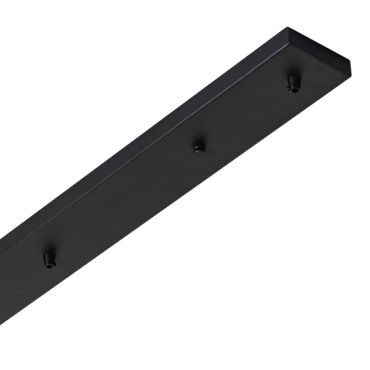 ETH - plaque de plafond 3 points lumineux - 90 x 9 x 2,5 cm - noir mat