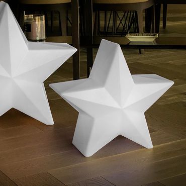 New Garden Nova 60 Christmas Star - lampe de sol - 62 x 57 x 25,6 cm - LED 7W incl. - blanc