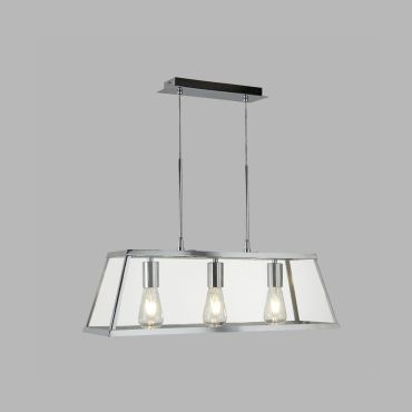 Searchlight Voyager - lampe suspendue - 65 x 20 x 100 cm - chrome