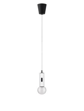 Nova Luce Chronos - lampe suspendue - Ø 13 x 300 cm - 11W dimmable LED inclus - blanc