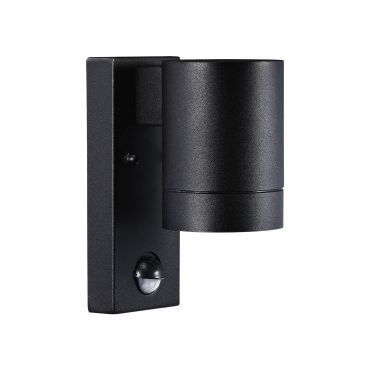 Nordlux Tin Maxi Sensor - applique murale extérieure avec détecteur de mouvement - 7,6 x 16 x 12,5 cm - IP54 - noir