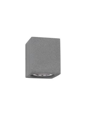 Nova Luce Emile - applique murale extérieure - 9 x 11,2 x 9,7 cm - 5W LED inclus - IP65 - gris