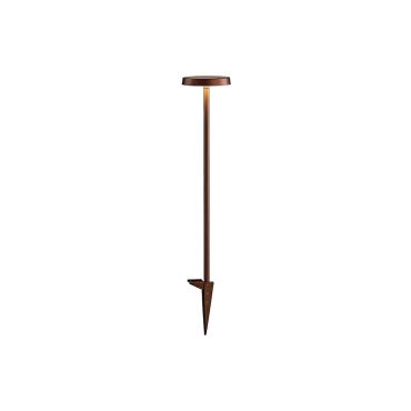 VK Lighting Mush - lampe de jardin à piquet - Ø 15 x 60,8 cm - 8W LED inclus - IP65 - Brun rouille