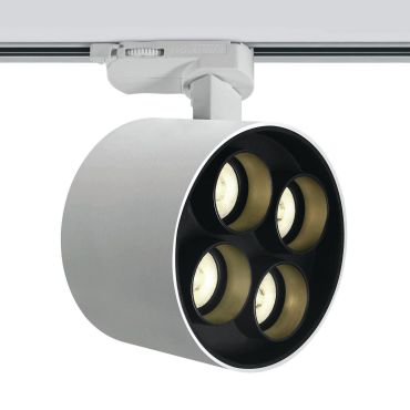 ONE Light Dark Light Tubes - spot sur rail - système de rail triphasé - Ø 13,5 x 7,7 cm - 24W LED inclus - blanc