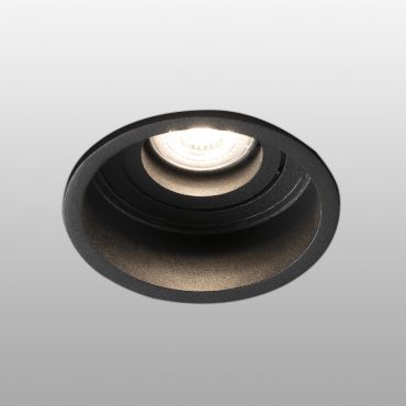 Faro Hyde - spot encastrable - Ø 89 mm, Ø 83 mm encastrable - noir mat