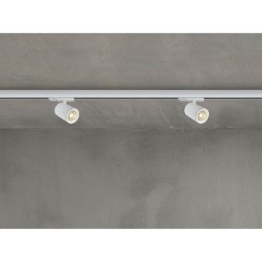 MODÈLE D’EXPOSITION - ONE Light Shop PRO - spot sur rail - système de rail triphasé - Ø 10 x 14,1 cm - 40W LED dimmable inclus - blanc - couleur de lumière blanche