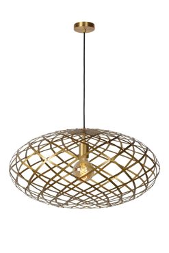 Lucide Wolfram - lampe suspendue - Ø 65 x 162 cm - or mat