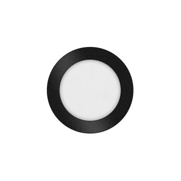 ETH Anne Round - plafonnier - Ø 17 x 2,7 cm - 3 niveaux de gradation - LED 10W inclus - IP44 - noir