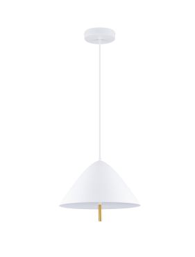 Nova Luce Oros - lampe suspendue - Ø 40 x 150 cm - 17W LED inclus - blanc sablé