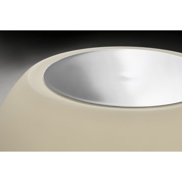 Faro Moy - applique/plafonnier - Ø 14 x 13 cm - 4W LED inclus - IP44 - aluminium satiné