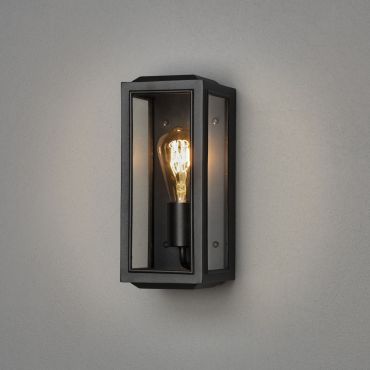 Konstsmide Carpi Mini – applique murale extérieure – 12,5 x 15 x 30 cm – IP44 – noir