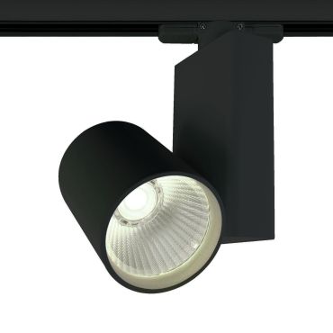 ONE Light COB Track Spot - spot sur rail - système de rail triphasé - Ø 8 x 14 cm - 15W LED inclus - noir