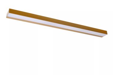 Lucide Alexa - applique murale oblongue - 13W LED inclus - 90 x 8 x 3,6 cm - IP44 - or mat