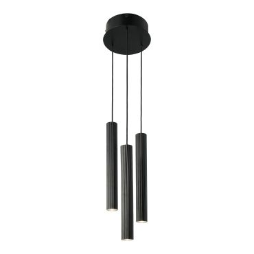 Nordlux Vico 3 roundel - lampe suspendue - Ø 22 x 176 cm - noir