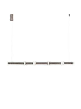 Nova Luce Marlow - lampe suspendue - 122 x 200 cm - 20W LED inclus - anthracite