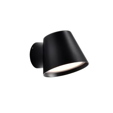 VK Lighting Kupo - applique murale extérieure - Ø 11,5 x 11,4 cm - IP65 - noir sablé